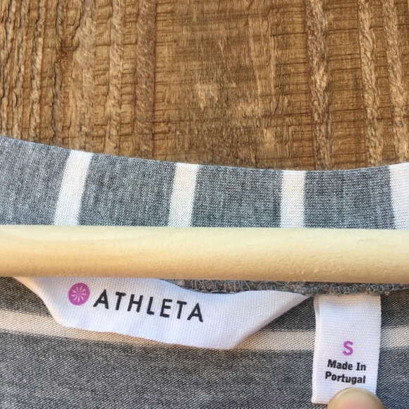 Athleta Maxi ruched-side striped dress Small - Picture 6 of 7